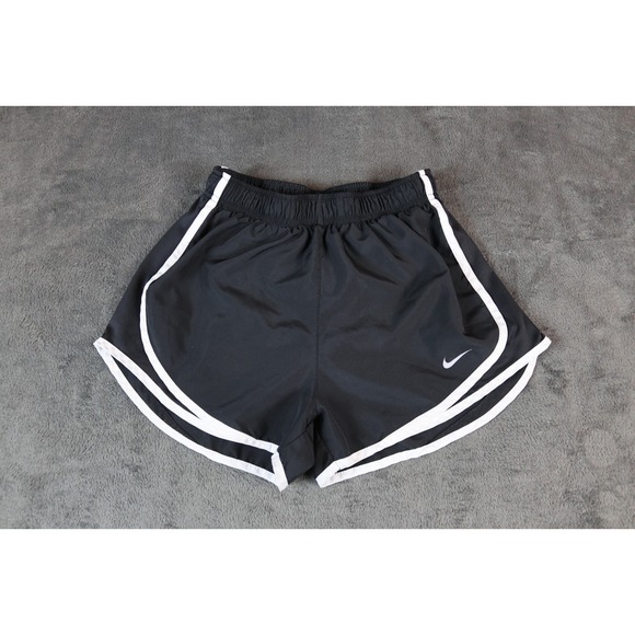Nike Dri-FIT Black White Trim Running Shorts Women's Small S Gym Athletic - Picture 2 of 5